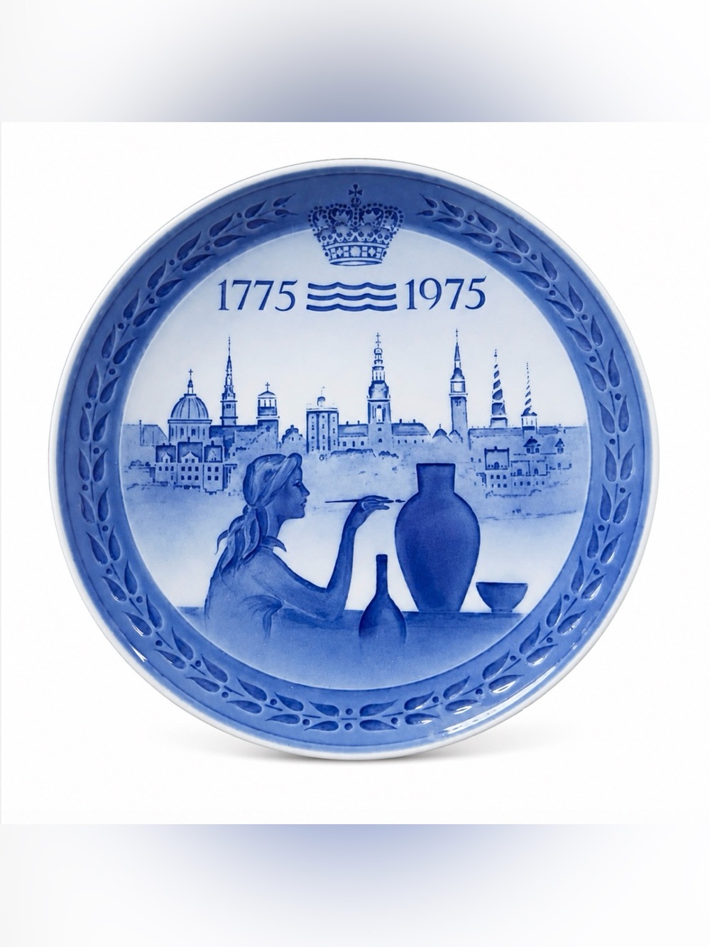 Royal Copenhagen 1775 - 1975 Bicentennial Plate Denmark Wonderful Vintage